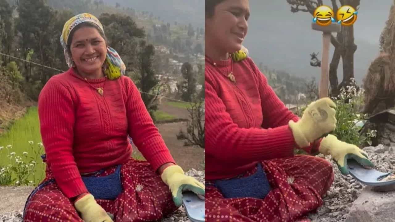 ਚੱਪਲ ਦੇ ਅਨੋਖੇ ਜੁਗਾੜ ਨੇ ਸਭ ਨੂੰ ਕਰ ਦਿੱਤਾ ਹੈਰਾਨ, ਤਰੀਕਾ ਦੇਖ ਕੇ ਲੋਕਾਂ ਨੇ ਕਿਹਾ- ਪਹਾੜੀ ਨਾਰੀ...ਸਭ ਤੇ  ਭਾਰੀ