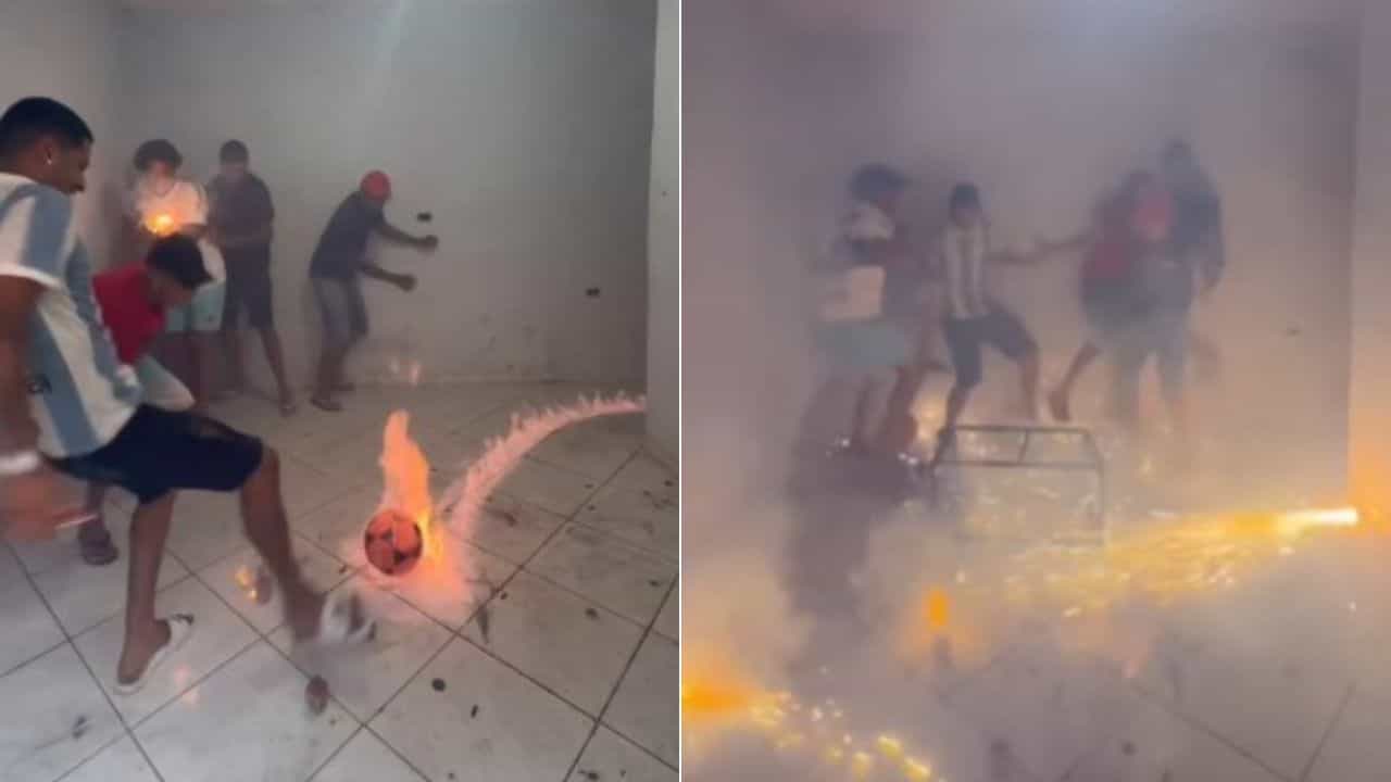 Video: ਬੰਦ ਕਮਰੇ ਵਿੱਚ ਮੁੰਡਿਆਂ ਨੇ ਸ਼ੁਰੂ ਕੀਤਾ ਮੌਤ ਦਾ ਖੇਡ, ਨਜ਼ਾਰਾ ਦੇਖ ਤੁਸੀਂ ਰਹਿ ਜਾਓਗੇ ਹੈਰਾਨ