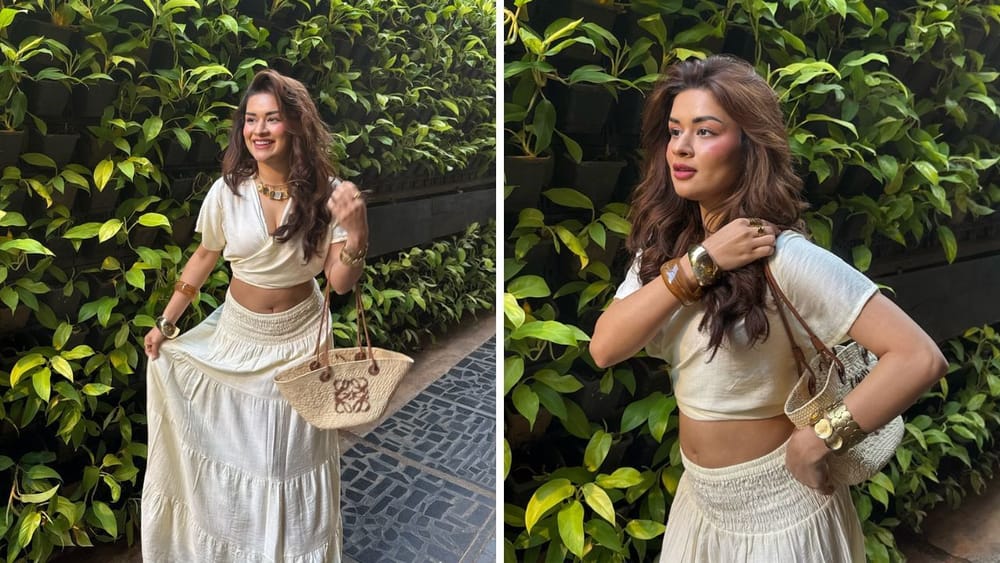 ਗਰਮੀਆਂ ਵਿੱਚ Comfort ਅਤੇ ਸਟਾਈਲਿਸ਼ ਲੁੱਕ ਲਈ ਸਕਰਟ-ਟੌਪ ਵੀ ਇੱਕ ਵਧੀਆ ਆਪਸ਼ਨ ਹੈ। ਅਦਾਕਾਰਾ ਨੂੰ ਹਾਈਪ ਸਲੀਵਜ਼ ਦੇ ਨਾਲ ਲਾਂਗ ਸਕਰਟ ਵਿੱਚ ਦੇਖਿਆ ਜਾ ਸਕਦਾ ਹੈ। ਤੁਸੀਂ Cotton ਜਾਂ ਲਿਨਨ ਫੈਬਰਿਕ ਤੋਂ ਬਣੇ ਸਕਰਟ-ਟੌਪ ਨੂੰ ਆਪਣੀ ਕਲੈਕਸ਼ਨ ਵਿੱਚ ਰੱਖ ਸਕਦੇ ਹੋ।