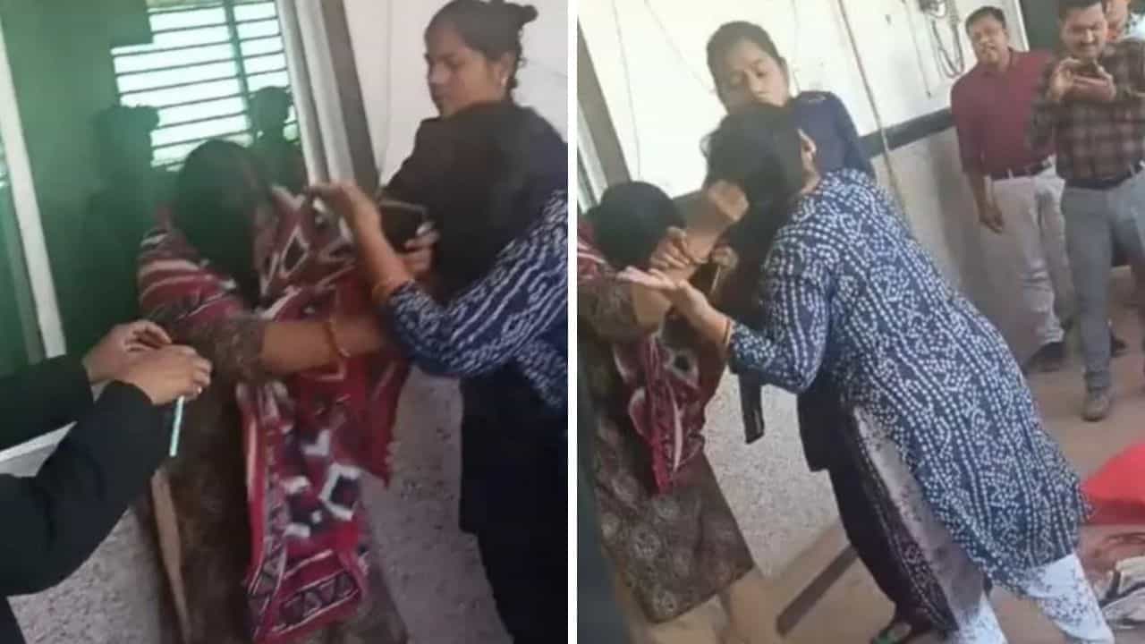 OMG: ਸ਼ਖਸ ਦੀਆਂ ਚਾਰ ਪਤਨੀਆਂ ਚੋਂ ਦੋ ਕੋਰਟ ਚ ਹੋਈਆਂ ਜੂੰਡਮ-ਜੂੰਡੀ... ਲੋਕਾਂ ਨੇ ਰੱਜ ਕੇ ਲਏ ਮਜ਼ੇ