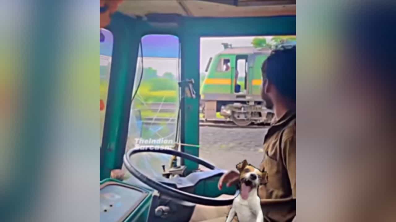 Train ਦੀ ਸਪੀਡ ਮੈਚ ਕਰਦਾ ਦਿਖਾਈ ਦਿੱਤਾ Bus ਵਾਲਾ, ਲੋਕ ਬੋਲੇ- ਅਸਲੀ ਹੈਵੀ Driver