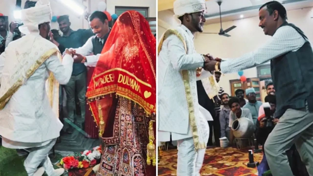 Viral: ਸਹੁਰੇ ਨੂੰ ਸਟੇਜ ‘ਤੇ ਖਿੱਚ ਕੇ ਲਾੜੇ ਨੇ ਕੀਤਾ ਅਜਿਹਾ ਡਾਂਸ, ਦੁਲਹਨ ਵੀ ਰਹਿ ਗਈ ਹੈਰਾਨ; ਦੇਖੋ VIDEO