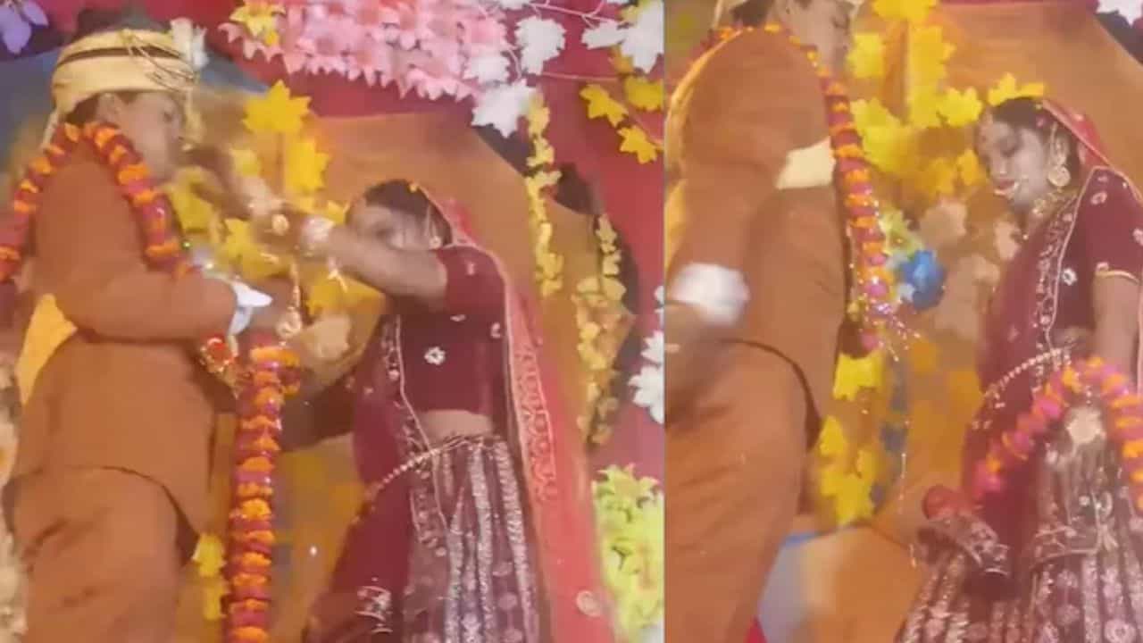 Viral: ਜੈਮਾਲਾ ਦੌਰਾਨ ਦਿਖੀ ਤਕਰਾਰ, ਲਾੜਾ-ਲਾੜੀ ਨੇ ਸਟੇਜ ਤੇ ਹੀ ਕੱਢੀ ਭੜਾਸ, VIDEO