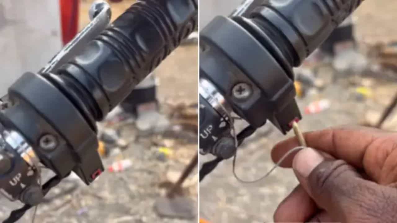 Viral: Bike ਨੂੰ Self ਸਟਾਰਟ ਕਰਨ ਲਈ ਸ਼ਖਸ ਨੇ ਲਗਾਇਆ ਗਜ਼ਬ ਦਾ ਜੁਗਾੜ, ਟੁੱਟੇ ਬਟਨ ਨਾਲ ਕੀਤਾ ਜਾਦੂ