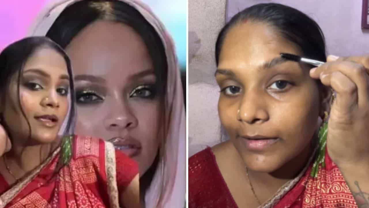 Viral: ਦੇਸੀ ਔਰਤ ਦਾ ਸ਼ਾਨਦਾਰ Transformation, Recreate ਕੀਤਾ Rihana ਦਾ ਲੁੱਕ