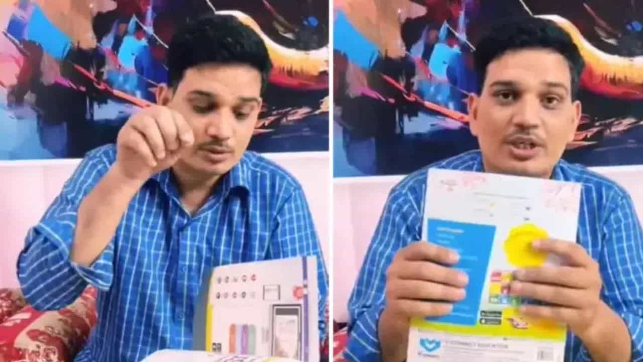 ਪ੍ਰਾਈਵੇਟ ਸਕੂਲ ਦੀਆਂ ਮਹਿੰਗੀਆਂ ਕਿਤਾਬਾਂ ਨੂੰ ਦੇਖ ਸ਼ਖਸ ਨੂੰ ਆਇਆ ਗੁੱਸਾ,  ਵਿਅੰਗਮਈ ਢੰਗ ਨਾਲ ਸਿਸਟਮ ਤੇ ਚੁੱਕੇ ਸਵਾਲ