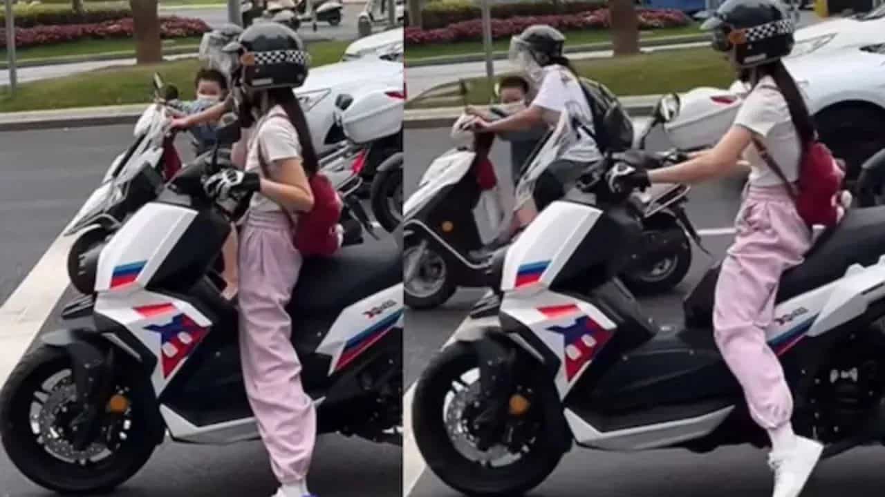 ਸਿਗਨਲ ਤੇ ਸਕੂਟੀ ਰੋਕਣ ਲਈ ਕੁੜੀ ਨੇ ਕੀਤਾ ਅਜਿਹਾ ਕੰਮ, Video ਦੇਖ ਕੇ ਲੋਕ ਹੋਏ ਹੈਰਾਨ