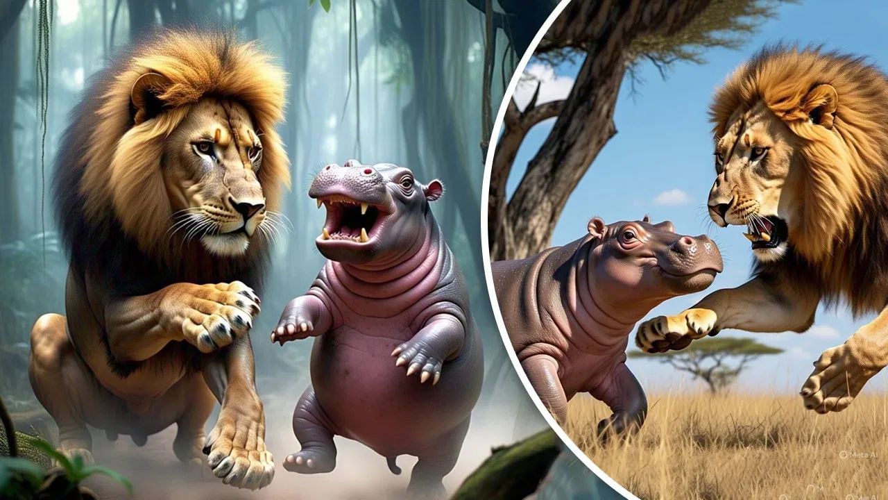 Lion Hunts Hippo : ਸ਼ੇਰ ਨੇ ਹਿੱਪੋ ਨੂੰ ਬਣਾਇਆ ਆਪਣਾ ਸ਼ਿਕਾਰ…ਕੀਤਾ ਅਜਿਹਾ ਹਮਲਾ,  ਝਟਕੇ ਵਿੱਚ ਹੀ ਕਰ ਦਿੱਤਾ ਕੰਮ ਖਤਮ