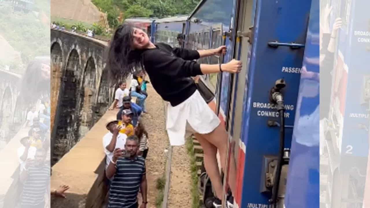 Viral: ਕੁੜੀ ਰੇਲਗੱਡੀ ਦੇ ਗੇਟ ਨਾਲ ਲਟਕ ਕੇ ਬਣਾ ਰਹੀ ਸੀ ਰੀਲ, ਅਗਲੇ ਹੀ ਪਲ ਹੋਇਆ ਕੁੱਝ ਅਜਿਹਾ, ਦੇਖੋ ਵੀਡੀਓ