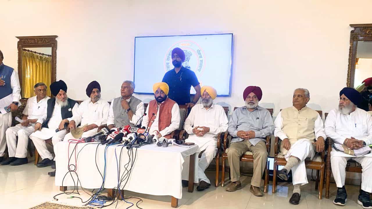 ਪਾਣੀ ਪੰਜਾਬ ਦੀ ਲਾਈਫ-ਲਾਈਨ ਹੈ, ਆਲ ਪਾਰਟੀ ਮੀਟਿੰਗ ਤੋਂ ਬਾਅਦ ਬੋਲੇ CM ਭਗਵੰਤ ਮਾਨ