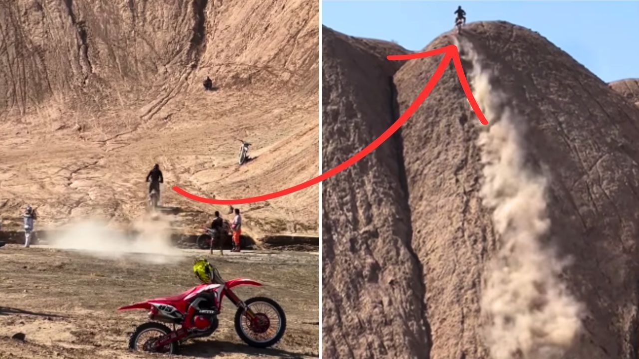 Viral: ਬੰਦੇ ਨੇ ਖੜ੍ਹੀ ਪਹਾੜੀ ‘ਤੇ ਚੜ੍ਹਾ ਦਿੱਤੀ ਬਾਈਕ, ਵੀਡੀਓ ਦੇਖ ਕੇ ਰਹਿ ਜਾਓਗੇ ਦੰਗ