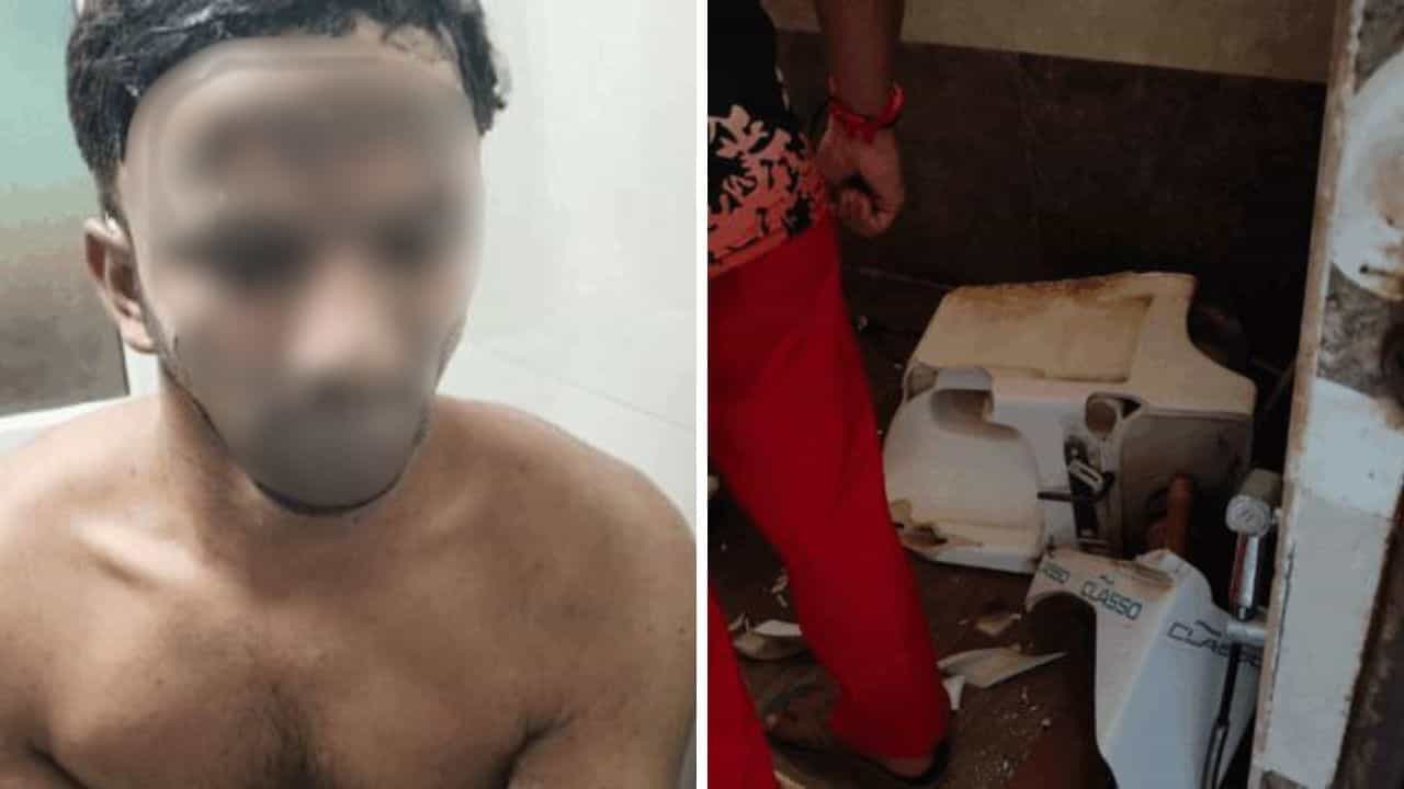 Shocking: ਟਾਇਲਟ ਪਾਈਪ ਚ ਫੱਸਿਆ ਕੁਝ ਅਜਿਹਾ, ਫਲੱਸ਼ ਚਾਲੂ ਕਰਦਿਆ ਹੀ ਹੋਇਆ ਧਮਾਕਾ... ਜਖਮੀ ਹੋ ਗਿਆ ਮੁੰਡਾ Shocking: ਟਾਇਲਟ ਪਾਈਪ ਚ ਫੱਸਿਆ ਕੁਝ ਅਜਿਹਾ, ਫਲੱਸ਼ ਚਾਲੂ ਕਰਦਿਆ ਹੀ ਹੋਇਆ ਧਮਾਕਾ... ਜਖਮੀ ਹੋ ਗਿਆ ਮੁੰਡਾ