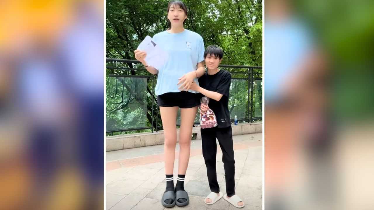 Viral: 7 ਫੁੱਟ ਲੰਬੀ ਲਾੜੀ, ਸਾਢੇ 5 ਫੁੱਟ ਲੰਬਾ ਲਾੜਾ! ਚਰਚਾ ਵਿੱਚ ਅਨੋਖੀ Love Story