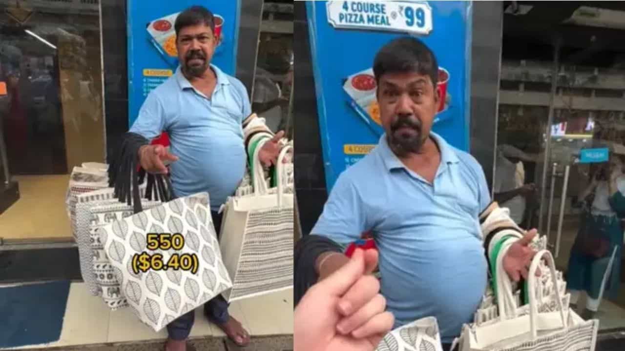 ਦੁਕਾਨਦਾਰ ਨੂੰ 550 ਰੁਪਏ ਤੋਂ 50 ਤੱਕ ਲੈ ਆਇਆ ਵਿਦੇਸ਼ੀ ਸ਼ਖਸ, ਮੰਮੀਆਂ ਦੇ ਅੰਦਾਜ਼ ਵਿੱਚ ਕੀਤਾ ਸੌਦਾ ਦੁਕਾਨਦਾਰ ਨੂੰ 550 ਰੁਪਏ ਤੋਂ 50 ਤੱਕ ਲੈ ਆਇਆ ਵਿਦੇਸ਼ੀ ਸ਼ਖਸ, ਮੰਮੀਆਂ ਦੇ ਅੰਦਾਜ਼ ਵਿੱਚ ਕੀਤਾ ਸੌਦਾ