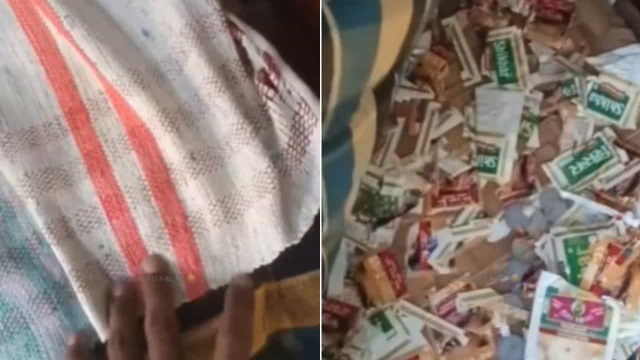 ਨਹੀਂ ਦੇਖਿਆ ਇਸ ਲੇਵਲ ਦਾ ਗੁਟਖੇਬਾਜ਼ ! ਸ਼ਖਸ ਨੇ ਬਿਸਤਰੇ ਤੋਂ ਗੱਦਾ ਹਟਾਇਆ,  ਹੇਠਾਂ ਨਿਕਲਿਆ ਗੁਟਖੇ ਦਾ ਭੰਡਾਰ