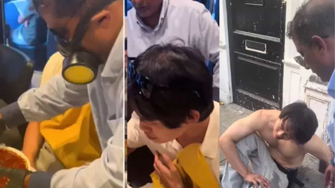 Viral Video: ਦੁਨੀਆ ਦੀ ਸਭ ਤੋਂ ਮਸਾਲੇਦਾਰ ਗ੍ਰੇਵੀ ਦਾ ਸਵਾਦ ਚੱਖਣਾ ਸ਼ਖਸ ਨੂੰ ਪਿਆ ਮੰਹਿਗਾ Viral Video: ਦੁਨੀਆ ਦੀ ਸਭ ਤੋਂ ਮਸਾਲੇਦਾਰ ਗ੍ਰੇਵੀ ਦਾ ਸਵਾਦ ਚੱਖਣਾ ਸ਼ਖਸ ਨੂੰ ਪਿਆ ਮੰਹਿਗਾ