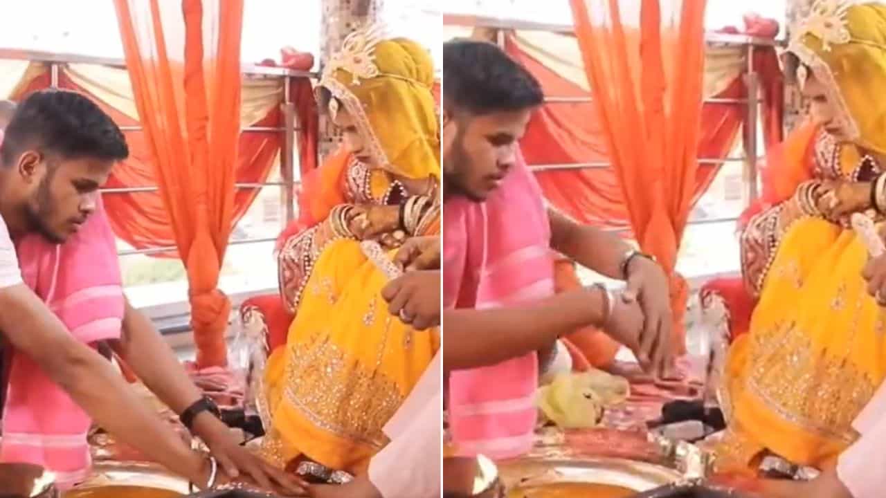 ਭਰਾ ਦੀਆਂ ਹਰਕਤਾਂ ਦੇਖ ਲਾੜੀ ਨਹੀਂ ਰੋਕ ਪਾਈ ਆਪਣਾ ਹਾਸਾ, ਵੀਡੀਓ ਦੇਖ ਤੁਸੀਂ ਵੀ ਹੋ ਜਾਓਗੇ ਲੋਟ-ਪੋਟ