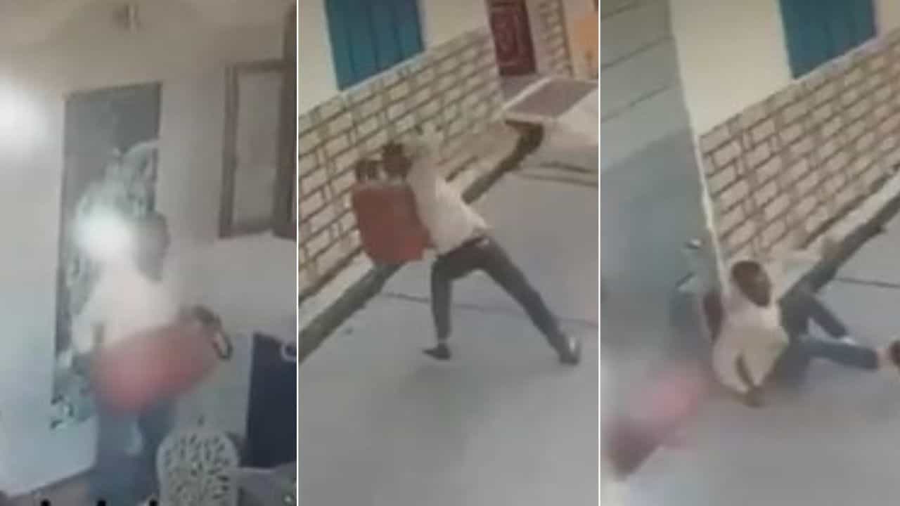 Viral  Video:  ਆਪਣੀ ਗਲਤੀ ਕਾਰਨ ਨਾਲੇ ਵਿੱਚ ਡਿੱਗਿਆ ਚੋਰ, CCTV ਵਿੱਚ ਕੈਦ ਹੋਈ ਸ਼ਖਸ ਦੀ ਹਰਕਤ