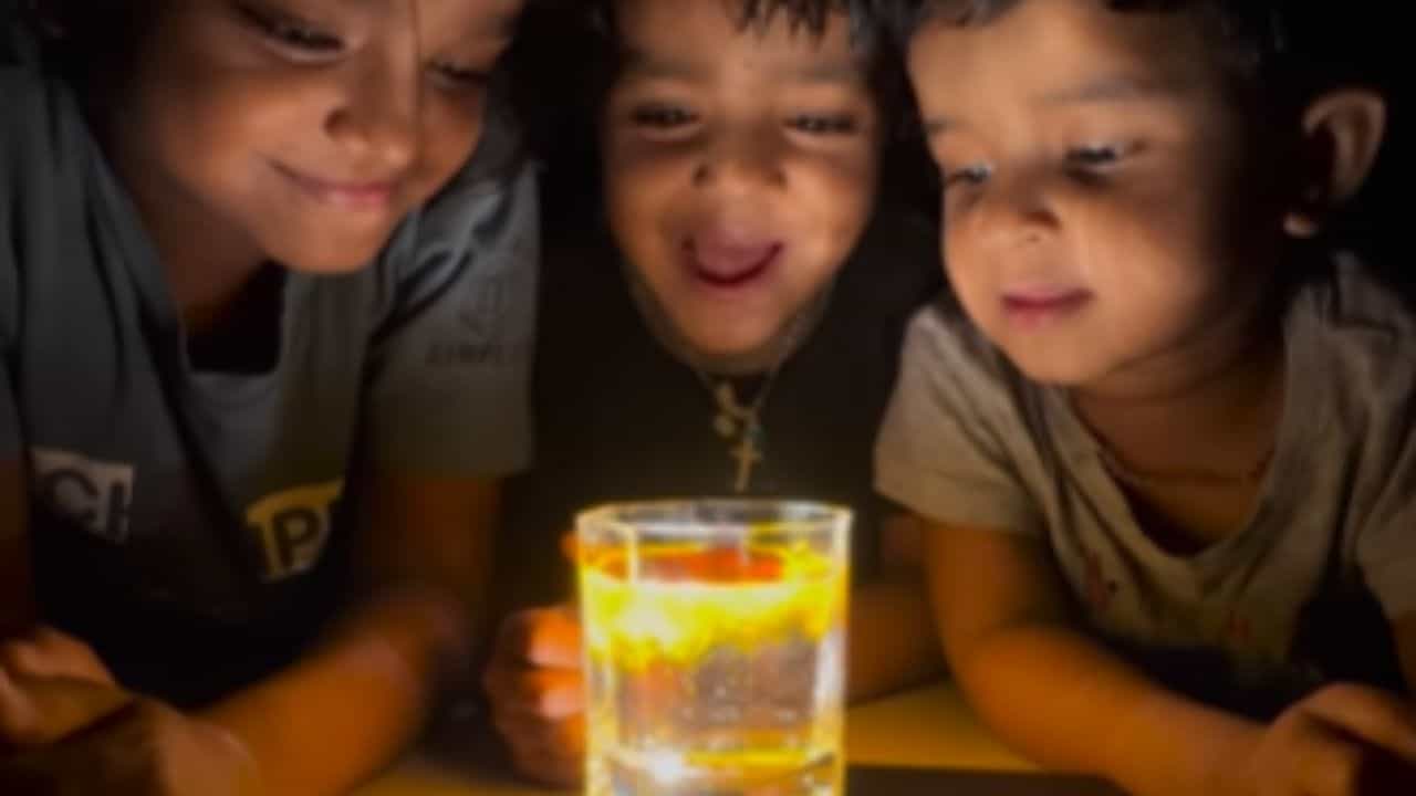 ਮੋਬਾਈਲ ਦੀ ਫਲੈਸ਼ ਲਾਈਟ ਤੇ ਰੱਖਿਆ ਪਾਣੀ ਨਾਲ ਭਰਿਆ ਗਲਾਸ, ਫਿਰ ਜਿਵੇਂ ਹੀ ਮਿਲਾਈ 1 ਚਮਚ ਹਲਦੀ... ਮਿਲ ਗਏ 77 ਲੱਖ ਵਿਊਜ਼