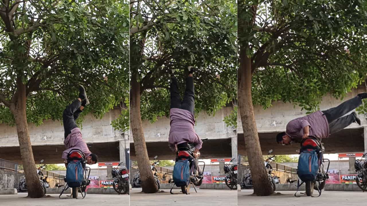 Stunt Viral: ਬਾਈਕ ਤੇ ਸ਼ਖਸ ਨੇ ਕੀਤਾ Legends ਵਾਲਾ ਸਟੰਟ, ਦੇਖ ਕੇ ਦੰਗ ਰਹਿ ਜਾਣਗੇ ਵੱਡੇ-ਵੱਡੇ ਸਟੰਟਮੈਟ