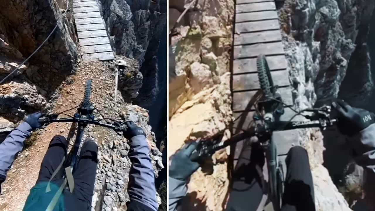 Viral Video: ਪਹਾੜੀ ਰਾਸਤੇ ਤੇ ਸਾਈਕਲ ਚਲਾਉਂਦਾ ਨਜ਼ਰ ਆਇਆ ਸ਼ਖਸ, ਦੇਖ ਲੋਕਾਂ ਦੇ ਉੱਡ ਗਏ ਹੋਸ਼