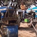 Viral: ਹੈਵੀ ਡਰਾਈਵਰ ਦਾ ਸ਼ਾਨਦਾਰ ਜੁਗਾੜ, ਸ਼ਖਸ ਨੇ ਟਰੈਕਟਰ ‘ਚ ਪਹੀਏ ਦੀ ਥਾਂ ਲਗਾਇਆ Drum Viral: ਹੈਵੀ ਡਰਾਈਵਰ ਦਾ ਸ਼ਾਨਦਾਰ ਜੁਗਾੜ, ਸ਼ਖਸ ਨੇ ਟਰੈਕਟਰ ‘ਚ ਪਹੀਏ ਦੀ ਥਾਂ ਲਗਾਇਆ Drum
