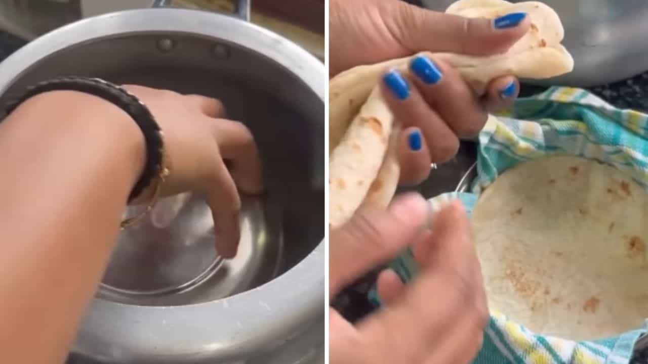 Viral Hack: ਬਿਨਾਂ ਮਾਈਕ੍ਰੋਵੇਵ ਦੇ ਰੋਟੀਆਂ ਨੂੰ ਇੰਝ ਕਰੋ ਗਰਮ, ਇੰਟਰਨੈੱਟ ਤੇ ਹਿੱਟ ਹੈ 2 ਮਿੰਟ ਦਾ ਜੁਗਾੜ