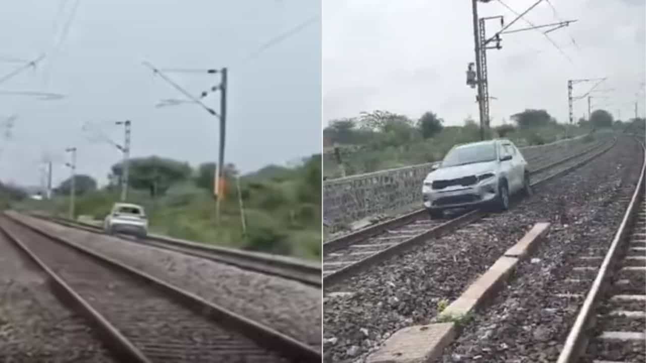 OMG: ਰੇਲਵੇ ਟਰੈਕ ਤੇ ਔਰਤ ਨੇ ਚੜ੍ਹਾਈ ਕਾਰ, ਘੰਟੇ ਤੱਕ ਚਲਿਆ ਹਾਈ ਵੋਲਟੇਜ ਡਰਾਮਾ