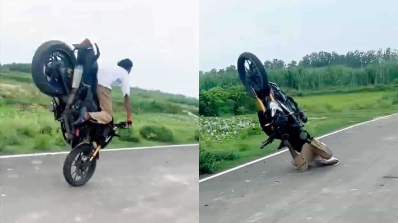 ਰੀਲ ਬਣਾਉਣ ਦਾ ਚੱਕਰ ਮੁੰਡੇ ਨੂੰ ਪਿਆ ਭਾਰੀ, ਖ਼ਤਰਨਾਕ ਸਟੰਟ ਨੇ ਪਹੁੰਚਾਇਆ ਹਸਪਤਾਲ, Viral Video ਰੀਲ ਬਣਾਉਣ ਦਾ ਚੱਕਰ ਮੁੰਡੇ ਨੂੰ ਪਿਆ ਭਾਰੀ, ਖ਼ਤਰਨਾਕ ਸਟੰਟ ਨੇ ਪਹੁੰਚਾਇਆ ਹਸਪਤਾਲ, Viral Video