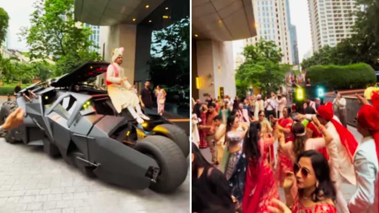 ਘੋੜਾ ਜਾਂ ਗੱਡੀ ਨਹੀਂ! ਲਾੜੀ ਨੂੰ ਲੈਣ ਲਈ ਬੈਟਮੈਨ ਦੀ ਕਾਰ ਤੇ ਨਿਕਲਿਆ ਲਾੜਾ, ਹੈਰਾਨ ਲੋਕਾਂ ਨੇ ਦਿੱਤੇ ਇਹ ਕੁਮੈਂਟਸ ਘੋੜਾ ਜਾਂ ਗੱਡੀ ਨਹੀਂ! ਲਾੜੀ ਨੂੰ ਲੈਣ ਲਈ ਬੈਟਮੈਨ ਦੀ ਕਾਰ ਤੇ ਨਿਕਲਿਆ ਲਾੜਾ, ਹੈਰਾਨ ਲੋਕਾਂ ਨੇ ਦਿੱਤੇ ਇਹ ਕੁਮੈਂਟਸ