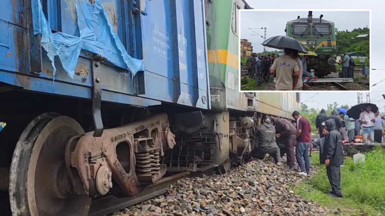 ਜੰਮੂ ਤੋਂ ਪਠਾਨਕੋਟ ਆ ਰਹੀ ਟ੍ਰੇਨ ਡੀਰੇਲ, ਇੰਜਣ ਸਮੇਤ 3 ਡੱਬੇ ਪਟਰੀ ਤੋਂ ਉਤਰੇ, ਬਾਰਿਸ਼ ਕਾਰਨ ਹੋਇਆ ਹਾਦਸਾ