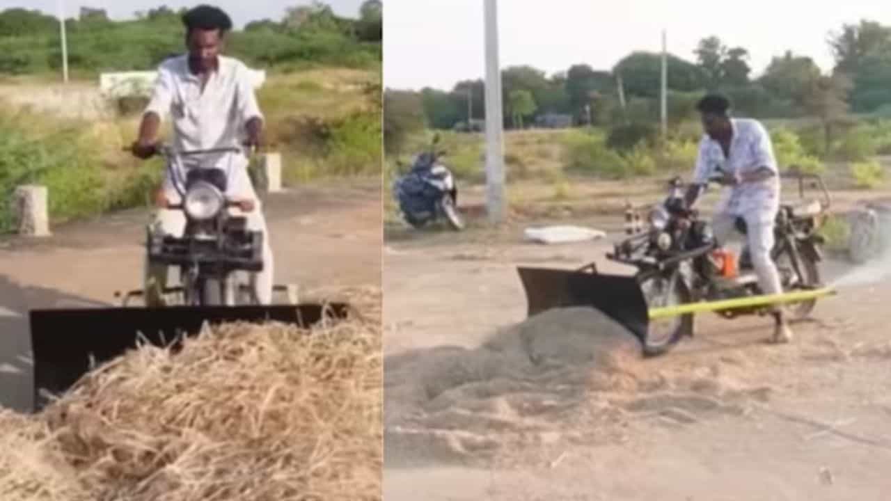 Viral Video: ਸ਼ਖਸ ਨੇ ਬਾਈਕ ਦੀ ਮਦਦ ਨਾਲ ਤਿਆਰ ਕੀਤੀ Mini JCB, ਦੇਖ ਕੇ ਲੋਕ ਰਹਿ ਗਏ ਹੈਰਾਨ