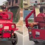 Viral Video: ਸ਼ਖਸ ਨੇ ਕਲਾਕਾਰੀ ਨਾਲ ਈ-ਰਿਕਸ਼ਾ ਨੂੰ ਬਣਾ ਦਿੱਤਾ ‘ਥਾਰ’, ਸੜਕ ‘ਤੇ ਦਿਖਾਇਆ ਜੁਗਾੜ ਦਾ ਜਾਦੂ Viral Video: ਸ਼ਖਸ ਨੇ ਕਲਾਕਾਰੀ ਨਾਲ ਈ-ਰਿਕਸ਼ਾ ਨੂੰ ਬਣਾ ਦਿੱਤਾ ‘ਥਾਰ’, ਸੜਕ ‘ਤੇ ਦਿਖਾਇਆ ਜੁਗਾੜ ਦਾ ਜਾਦੂ