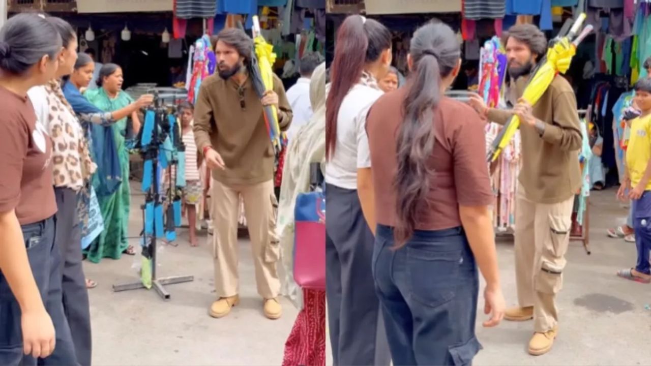 Viral: ਛੱਤਰੀਆਂ ਵੇਚਣ ਲਈ ਸ਼ਖਸ ਨੇ ਕੀਤੀ ਅਜਿਹੀ ਹਰਕਤ, ਲੋਕ ਬੋਲੇ- ‘ਭੈਣ ਡਰ ਗਈ’