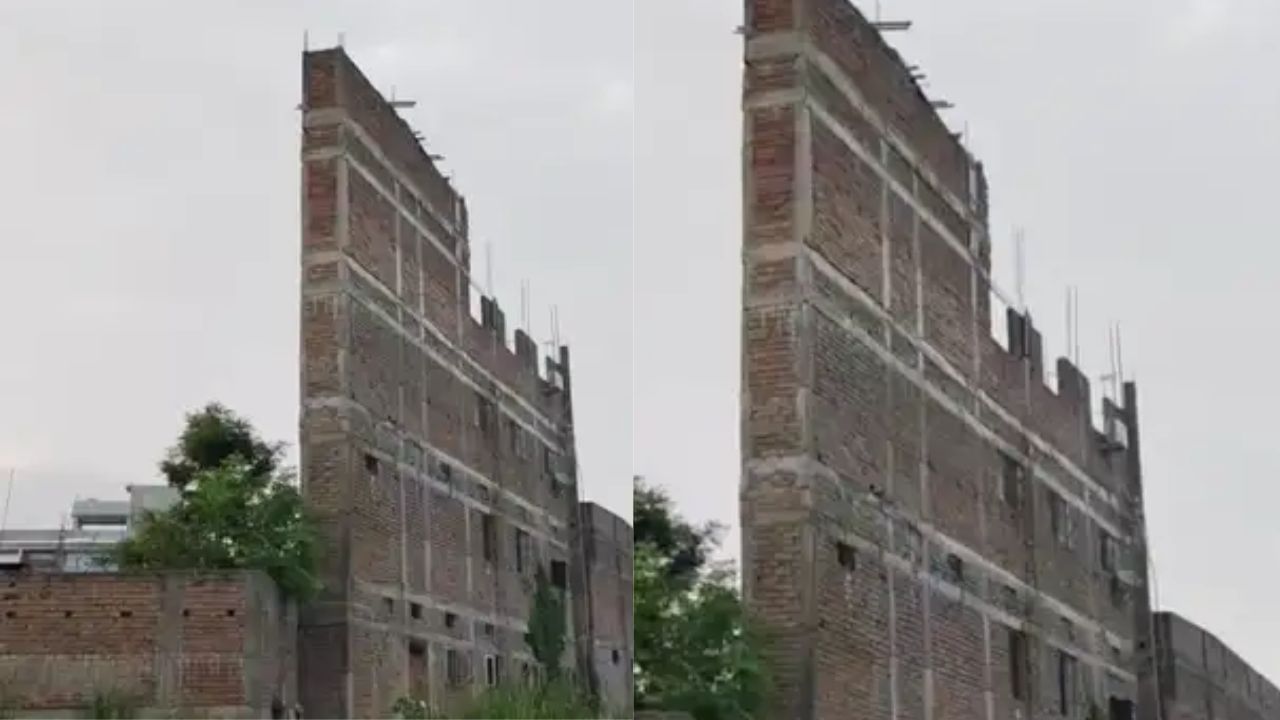 ਕੰਧ ਜਿੰਨੀ ਥਾਂ ਨੇ ਸ਼ਖਸ ਨੇ ਤਿਆਰ ਕੀਤੀ 5 ਮੰਜ਼ਿਲਾ ਇਮਾਰਤ, ਲੋਕ ਬੋਲੇ- ਠੇਕੇਦਾਰ ਨੇ ਦਿਲ ਨਾਲ ਨਹੀਂ ਕੀਤਾ ਕੰਮ