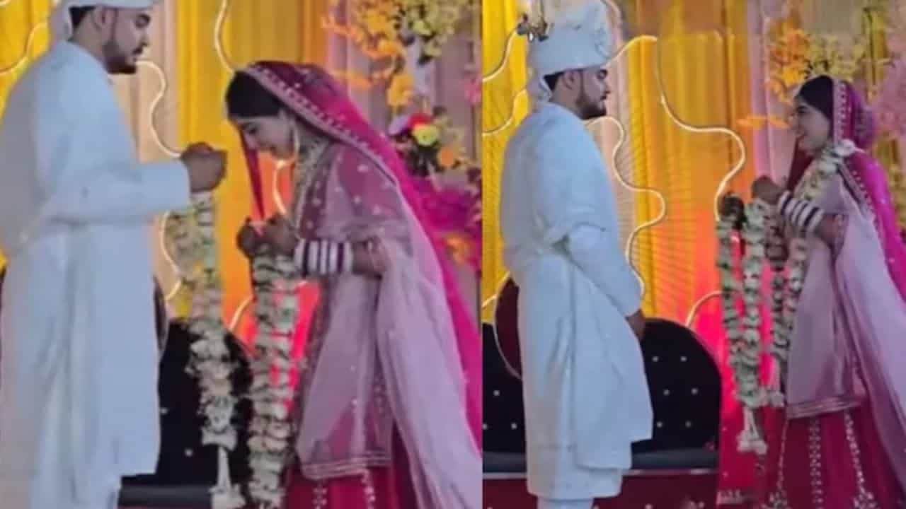 ਲਾੜੇ ਦੇ ਗਲੇ ਵਿੱਚ ਜੈਮਾਲਾ ਨਹੀਂ ਪਾ ਸਕੀ ਲਾੜੀ...ਤਾਂ ਭਰਾਵਾਂ ਨੇ ਕੀਤੀ ਮਦਦ, ਕੀਤਾ ਕੁਝ ਅਜਿਹਾ ਤੁਰੰਤ ਝੁਕ ਗਿਆ ਮੁੰਡਾ ਲਾੜੇ ਦੇ ਗਲੇ ਵਿੱਚ ਜੈਮਾਲਾ ਨਹੀਂ ਪਾ ਸਕੀ ਲਾੜੀ...ਤਾਂ ਭਰਾਵਾਂ ਨੇ ਕੀਤੀ ਮਦਦ, ਕੀਤਾ ਕੁਝ ਅਜਿਹਾ ਤੁਰੰਤ ਝੁਕ ਗਿਆ ਮੁੰਡਾ