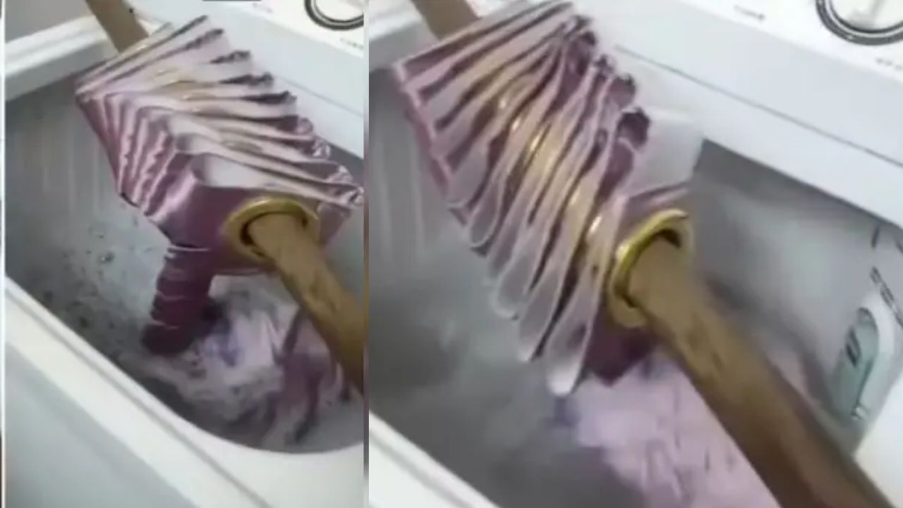 Viral Video: ਵਾਸ਼ਿੰਗ ਮਸ਼ੀਨ ਵਿੱਚ ਪਰਦੇ ਧੋਣ ਦਾ ਹੈਕ ਵਾਇਰਲ, ਅਸਾਨੀ ਨਾਲ ਸਾਫ਼ ਹੋ ਜਾਣਗੇ Viral Video: ਵਾਸ਼ਿੰਗ ਮਸ਼ੀਨ ਵਿੱਚ ਪਰਦੇ ਧੋਣ ਦਾ ਹੈਕ ਵਾਇਰਲ, ਅਸਾਨੀ ਨਾਲ ਸਾਫ਼ ਹੋ ਜਾਣਗੇ