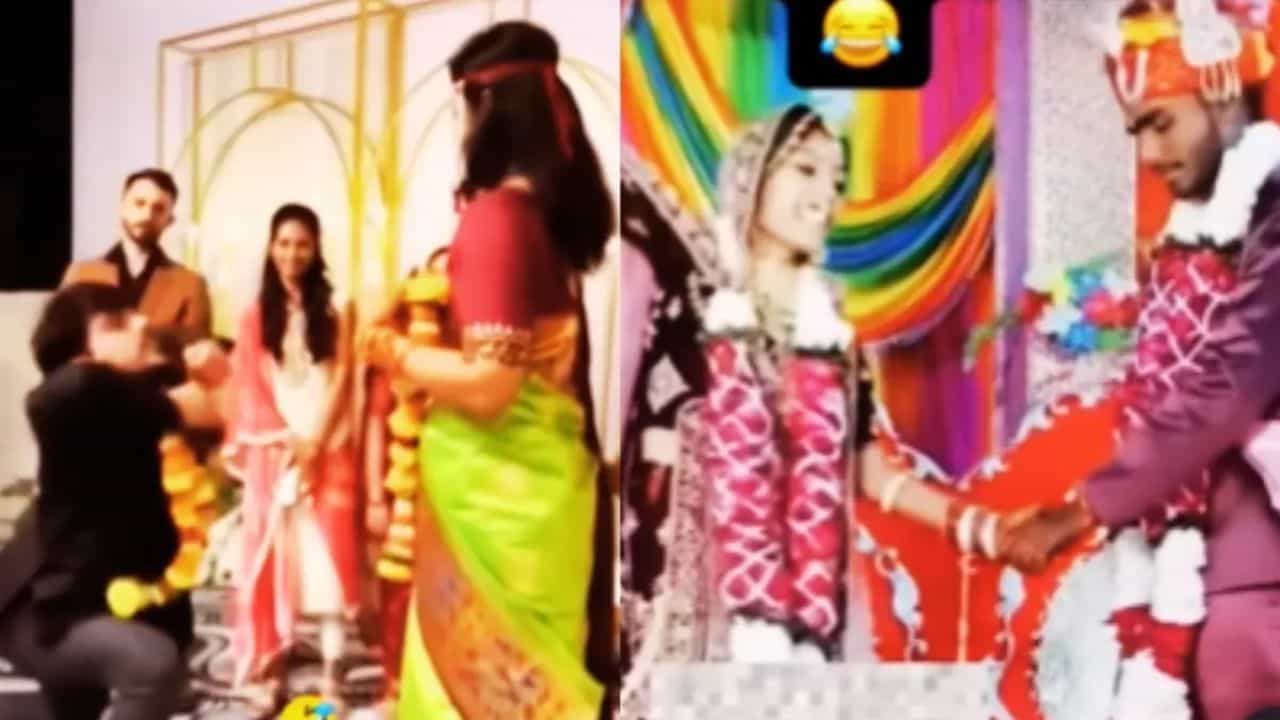 Funny Video: ਵਿਆਹ ਚ ਲਾੜਾ-ਲਾੜੀ ਨੇ ਕੀਤਾ ਖ਼ਤਰਨਾਕ ਡਾਂਸ, ਸਟੈਪਸ ਦੇਖ ਕੇ ਨਹੀਂ ਰੁਕੇਗਾ ਹਾਸਾ