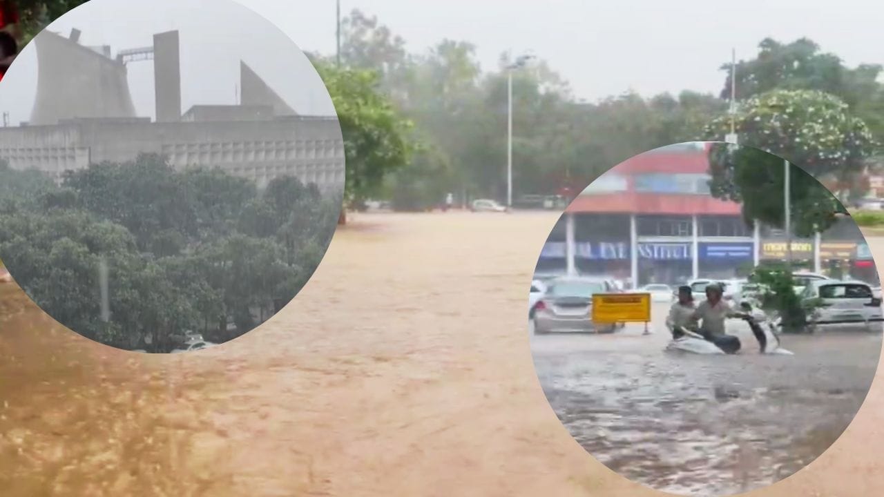 ਚੰਡੀਗੜ੍ਹ ਸਮੇਤ ਪੰਜਾਬ ਦੇ ਕਈ ਸ਼ਹਿਰਾਂ 'ਚ ਭਾਰੀ ਮੀਂਹ, ਕਈ ਇਲਾਕਿਆਂ 'ਚ ਭਰਿਆ ਪਾਣੀ