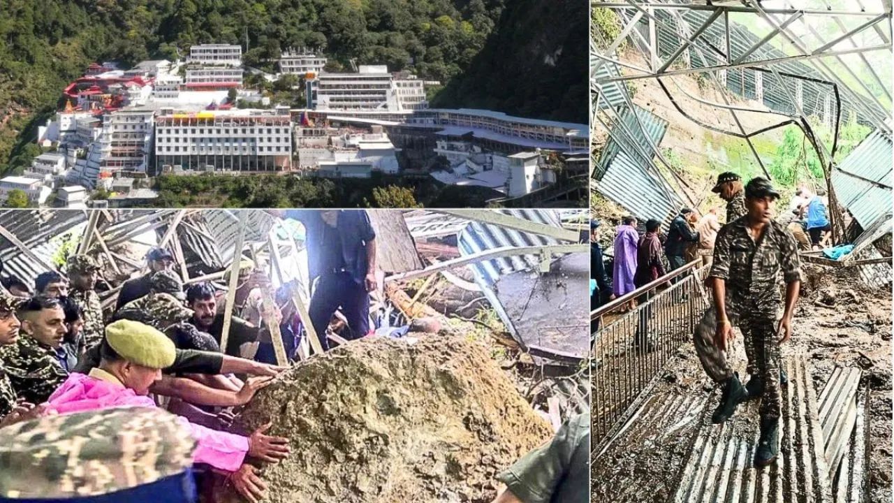 Vaishno Devi Landslide: ਵੈਸ਼ਣੋ ਦੇਵੀ ਯਾਤਰਾ ਰੂਟ 'ਤੇ ਮੀਂਹ ਅਤੇ ਲੈਂਡਸਲਾਈਡ ਨਾਲ ਭਾਰੀ ਤਬਾਹੀ, 32 ਸ਼ਰਧਾਲੂਆਂ ਦੀ ਮੌਤ