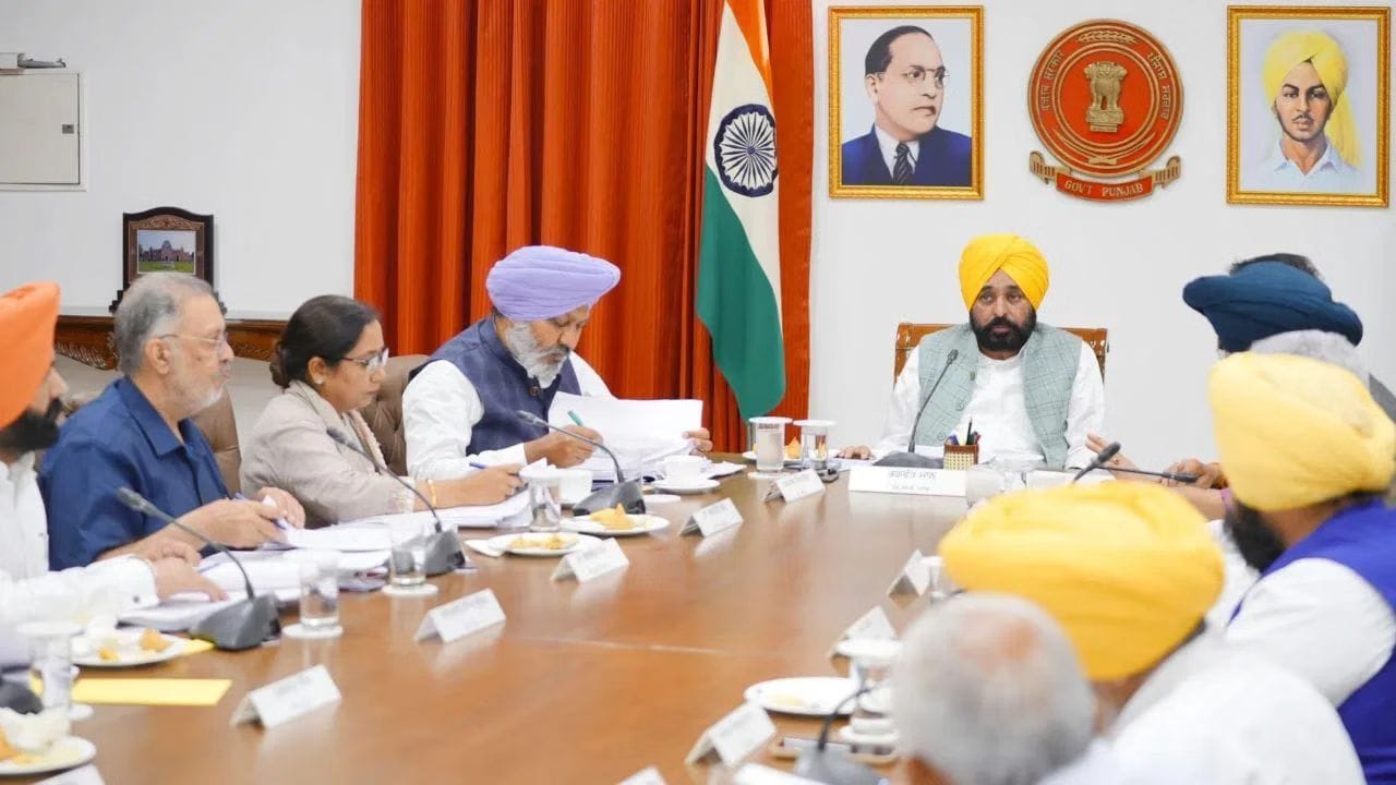 ਭਲਕੇ CM ਮਾਨ ਨੇ ਬੁਲਾਈ ਕੈਬਨਿਟ ਬੈਠਕ, ਲੈਂਡ ਪੂਲਿੰਗ ਪਾਲਿਸੀ ਵਾਪਸ ਲੈਣ ਤੋਂ ਬਾਅਦ ਪਹਿਲੀ ਮੀਟਿੰਗ