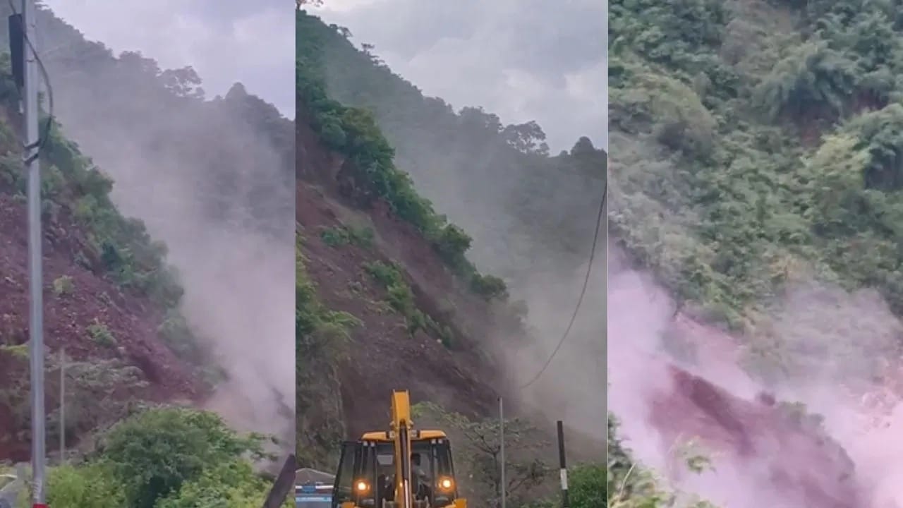 ਰੁਦਰਪ੍ਰਯਾਗ 'ਚ ਖਿਸਕੀ ਜ਼ਮੀਨ , NH-109 'ਤੇ ਲੱਗੀ ਬ੍ਰੇਕ, ਆਵਾਜਾਈ ਪ੍ਰਭਾਵਿਤ