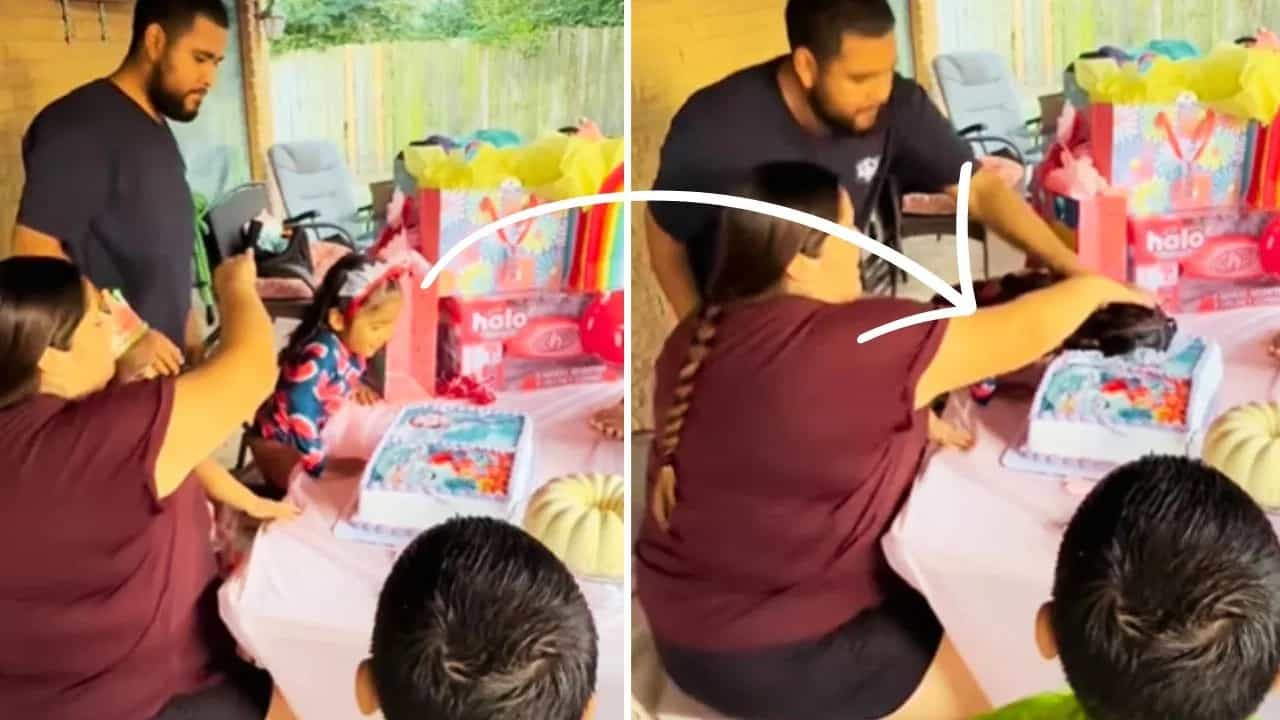 Viral: ਬੱਚੀ ਦਾ ਗੁੱਸਾ; ਮੰਮੀ ਪਾਪਾ ਨੇ ਬਰਥਡੇਅ ਕੇਕ ਤੇ ਮੁੰਹ ਪਟਕਿਆ ਤਾਂ ਦੇਖੋ ਧੀ ਨੇ ਇੰਝ ਲਿਆ ਬਦਲਾ Viral: ਬੱਚੀ ਦਾ ਗੁੱਸਾ; ਮੰਮੀ ਪਾਪਾ ਨੇ ਬਰਥਡੇਅ ਕੇਕ ਤੇ ਮੁੰਹ ਪਟਕਿਆ ਤਾਂ ਦੇਖੋ ਧੀ ਨੇ ਇੰਝ ਲਿਆ ਬਦਲਾ