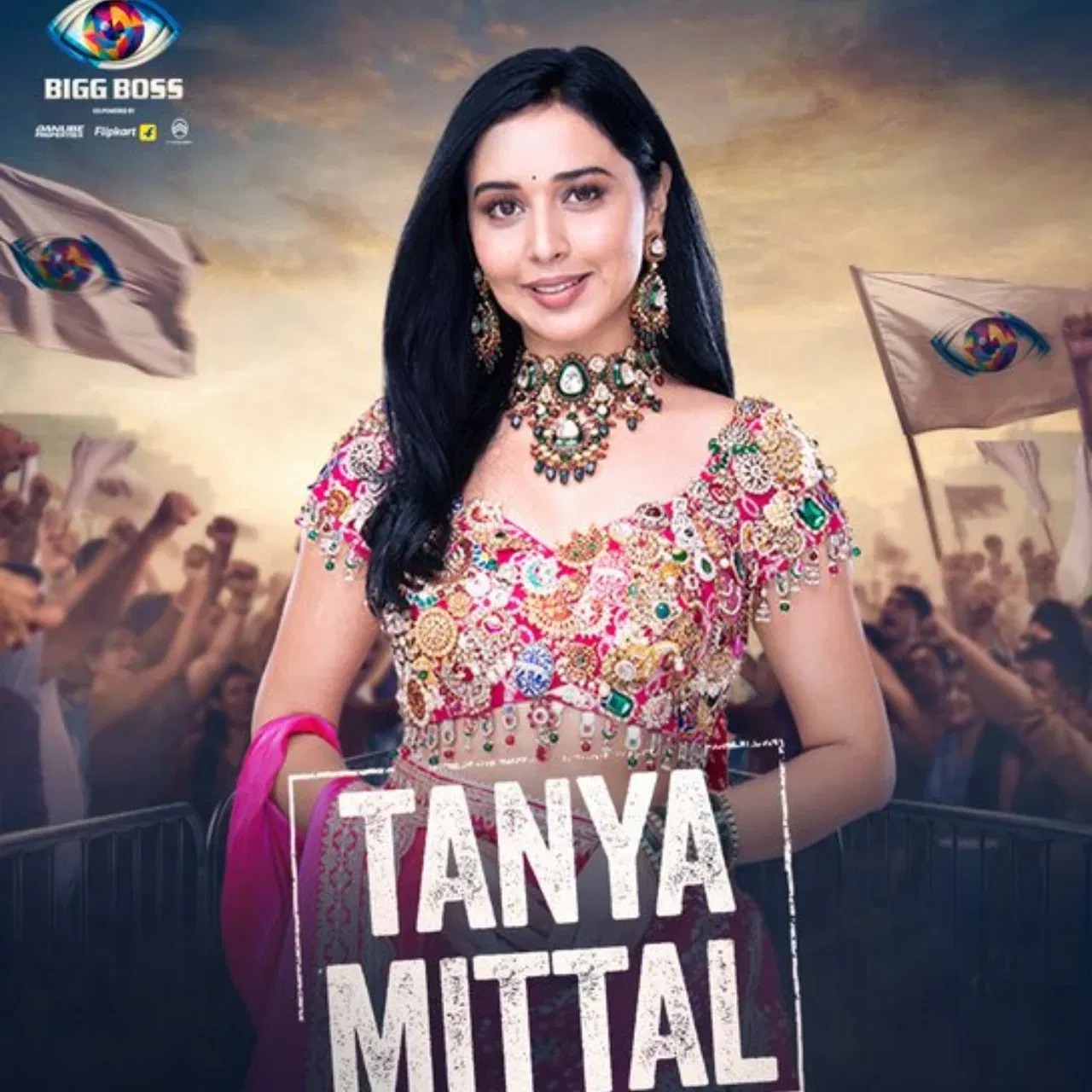 ਤਾਨਿਆ ਮਿੱਤਲ- ਸੋਸ਼ਲ ਮੀਡੀਆ ਪ੍ਰਭਾਵਕ ਅਤੇ ਕਾਰੋਬਾਰੀ ਔਰਤ ਤਾਨਿਆ ਮਿੱਤਲ ਵੀ 'ਬਿੱਗ ਬੌਸ 19' ਦੇ ਮੁਕਾਬਲੇਬਾਜ਼ਾਂ ਵਿੱਚ ਸ਼ਾਮਲ ਹੋ ਗਈ ਹੈ। 25 ਲੱਖ ਤੋਂ ਵੱਧ ਲੋਕ ਉਸ ਨੂੰ ਇੰਸਟਾਗ੍ਰਾਮ 'ਤੇ ਫਾਲੋ ਕਰਦੇ ਹਨ। ਉਸ ਦਾ 'ਹੈਂਡਮੇਡ ਵਿਦ ਲਵ ਬਾਏ ਤਾਨਿਆ' ਨਾਮ ਦਾ ਇੱਕ ਹੈਂਡਬੈਗ ਅਤੇ ਸਾੜੀ ਦਾ ਕਾਰੋਬਾਰ ਹੈ।