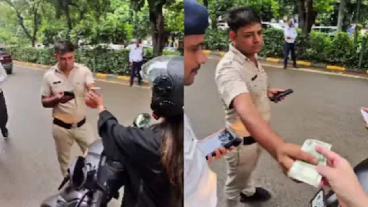 OMG! ਵਿਦੇਸ਼ੀ ਸੈਲਾਨੀ ਤੋਂ ਰਿਸ਼ਵਤ ਲੈਣਾ ਟ੍ਰੈਫਿਕ ਪੁਲਿਸ ਨੂੰ ਪਿਆ ਭਾਰੀ, Video ਵਾਇਰਲ ਹੋਣ ਤੇ ਡੀਸੀਪੀ ਨੇ ਇੰਝ ਲਿਆ ਐਕਸ਼ਨ OMG! ਵਿਦੇਸ਼ੀ ਸੈਲਾਨੀ ਤੋਂ ਰਿਸ਼ਵਤ ਲੈਣਾ ਟ੍ਰੈਫਿਕ ਪੁਲਿਸ ਨੂੰ ਪਿਆ ਭਾਰੀ, Video ਵਾਇਰਲ ਹੋਣ ਤੇ ਡੀਸੀਪੀ ਨੇ ਇੰਝ ਲਿਆ ਐਕਸ਼ਨ