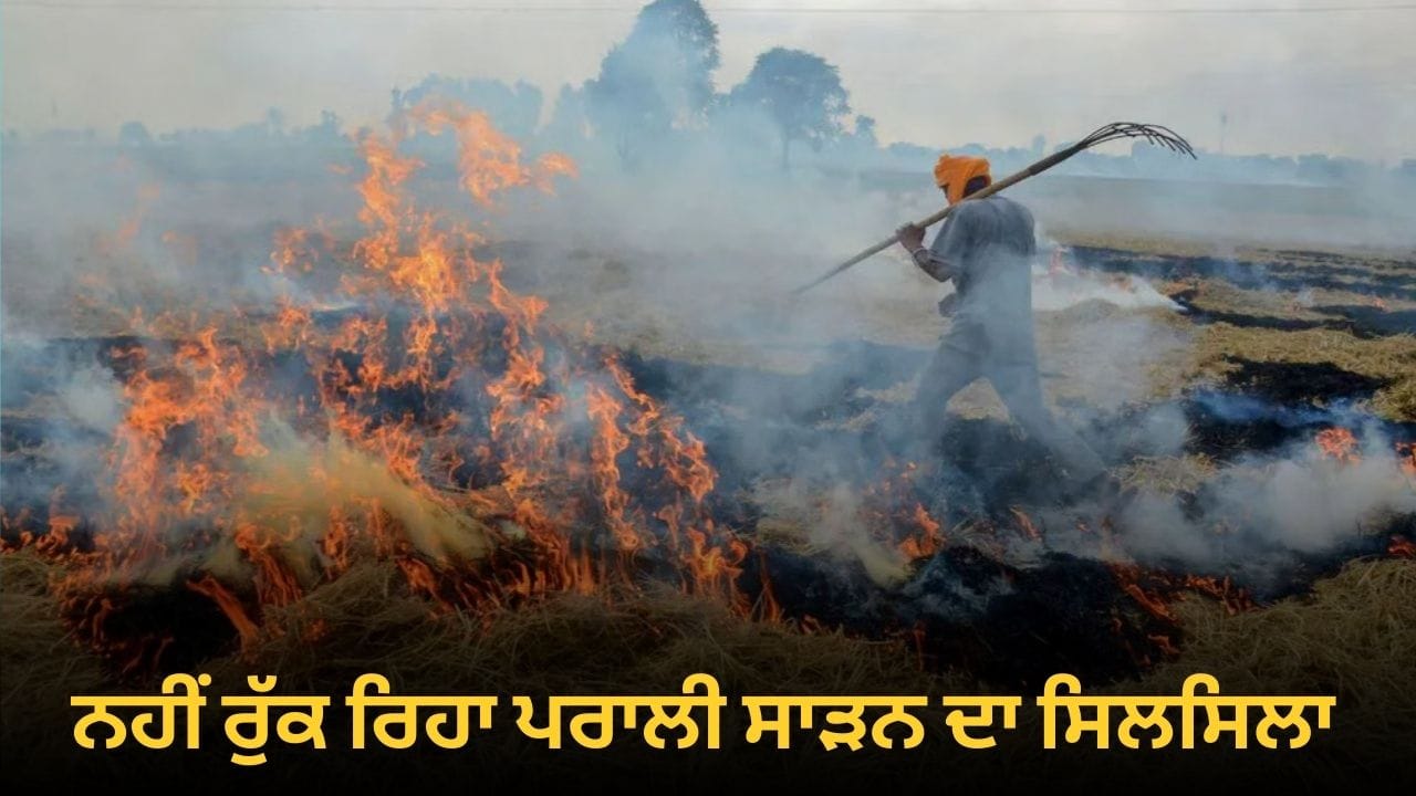 ਪੰਜਾਬ 'ਚ ਨਹੀਂ ਰੁੱਕ ਰਿਹਾ ਪਰਾਲੀ ਸਾੜਣ ਦਾ ਸਿਲਸਿਲਾ, ਹੁਣ ਤੱਕ 116 ਕੇਸ ਦਰਜ