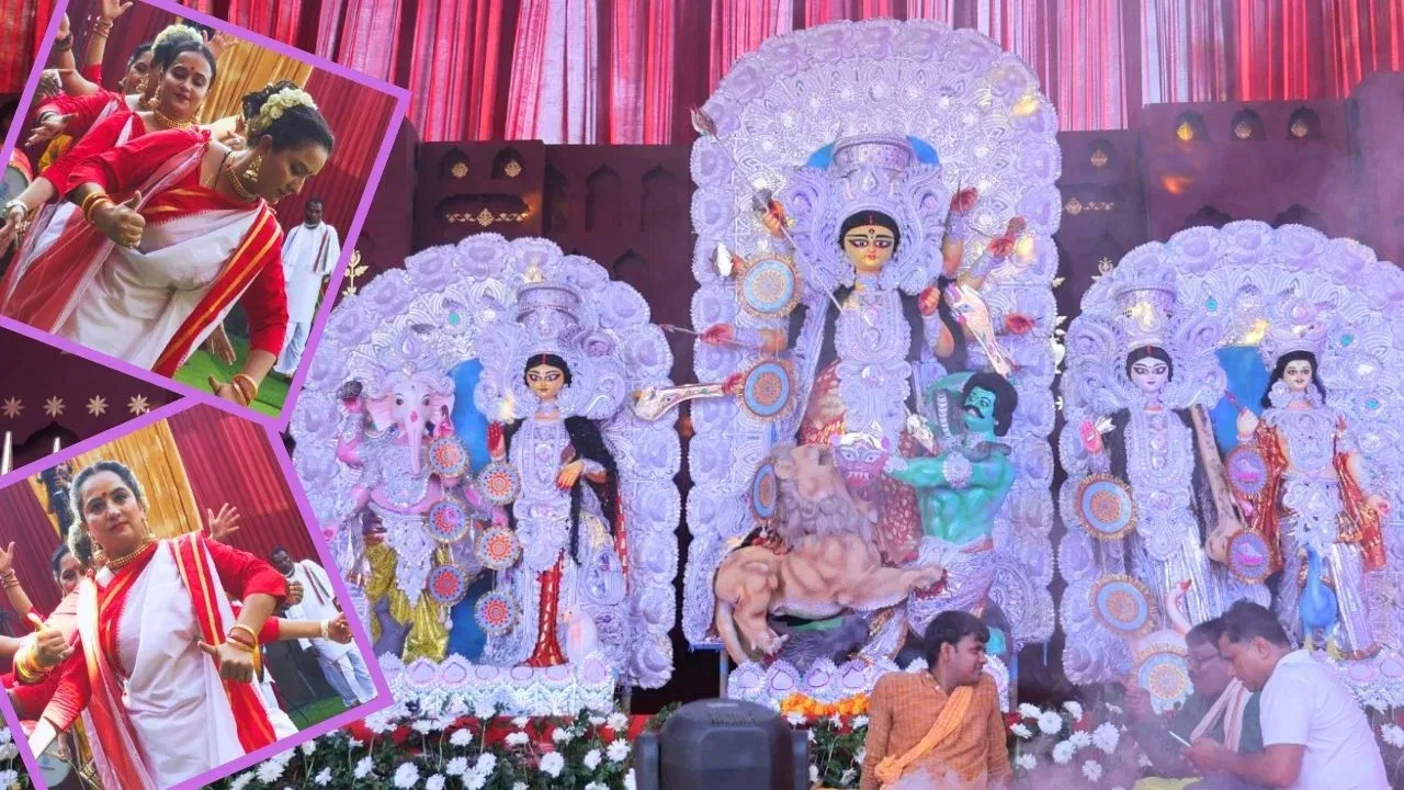 ਪਿਛਲੇ ਦੋ ਸਾਲਾਂ ਵਾਂਗ, TV9 ਫੈਸਟੀਵਲ ਆਫ਼ ਇੰਡੀਆ 2025 ਵਿੱਚ ਇੱਕ ਸ਼ਾਨਦਾਰ ਦੁਰਗਾ ਪੰਡਾਲ ਵੀ ਲੱਗਿਆ ਹੈ, ਜਿੱਥੇ ਨਵਪਤਿ੍ਰਕਾ ਪ੍ਰਵੇਸ਼, ਕਲਪ ਆਰੰਭ, ਸੰਕਲਪ, ਪ੍ਰਾਣਪ੍ਰਤੀਸ਼ਠਾ, ਚਕਸ਼ੂਦਨ ਆਰਤੀ, ਪੁਸ਼ਪਾਂਜਲੀ, ਭੋਗ ਨਿਵੇਦਨ ਅਤੇ ਪ੍ਰਸਾਦਮ ਵਰਗੇ ਅਨੁਸ਼ਥਾਨ ਹੋਏ। ਕਲਾਕਾਰਾਂ ਨੇ ਦੇਵੀ ਨੂੰ ਸਮਰਪਿਤ ਰਵਾਇਤੀ ਬੰਗਾਲੀ ਨਾਚ ਵੀ ਪੇਸ਼ ਕੀਤੇ।