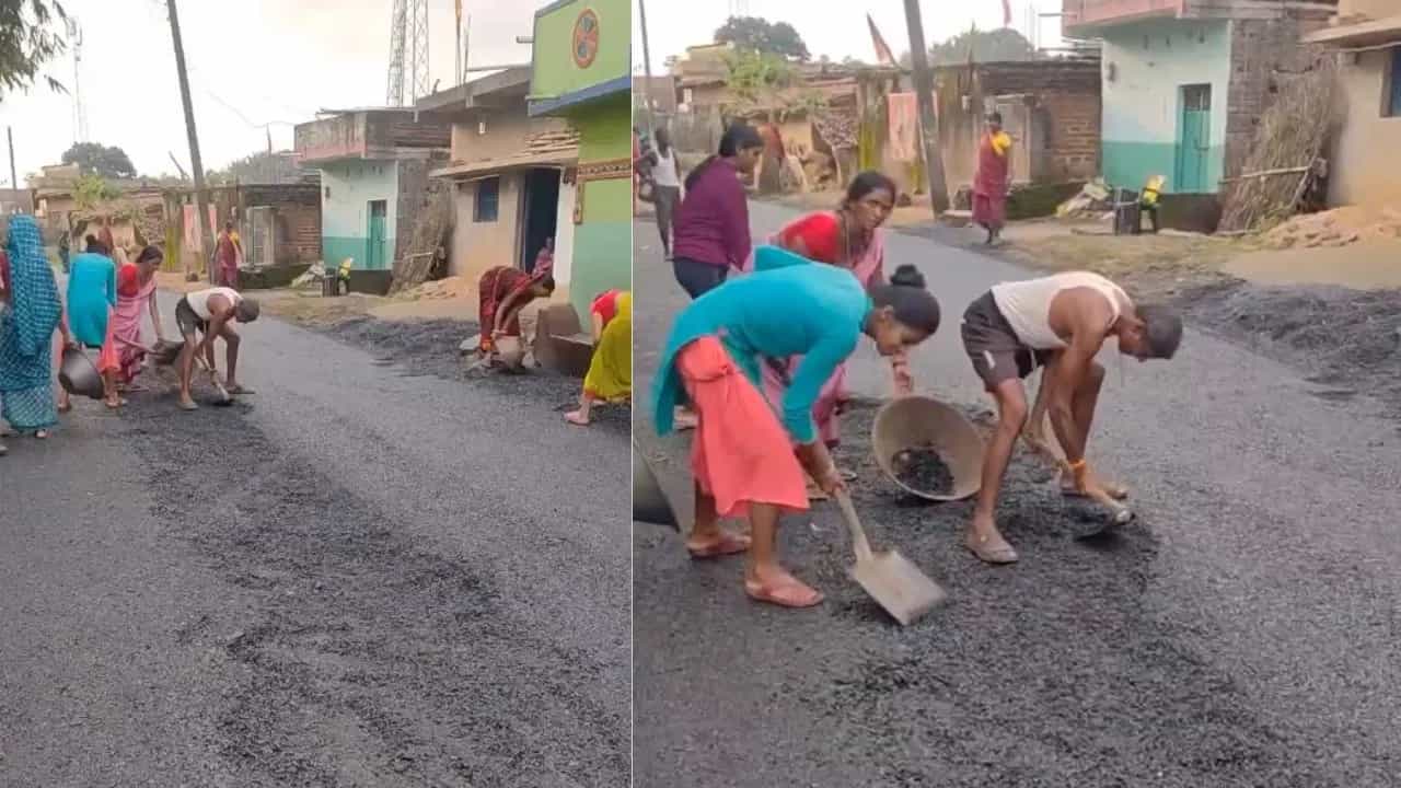 VIDEO: ਇੰਝ ਹੋਵੇਗਾ ਵਿਕਾਸ? ਪਿੰਡ ਵਾਸੀਆਂ ਨੇ ਨਵੀਂ ਬਣੀ ਸੜਕ ਦਾ ਕਰ ਦਿੱਤਾ ਕਬਾੜਾ, ਹਰਕਤ ਵੇਖ ਕੇ ਭੜਕੇ ਲੋਕ