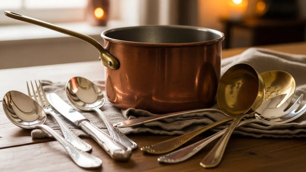 ਚਾਂਦੀ ਦੇ ਭਾਂਡਿਆਂ ਤੋਂ ਦਾਗ ਹਟਾਉਣ ਲਈ ਐਲੂਮੀਨੀਅਮ ਫੋਇਲ ਟ੍ਰਿਕ ਦੀ ਵਰਤੋਂ ਕਰੋ। ਇੱਕ ਵੱਡੇ ਭਾਂਡੇ ਨੂੰ ਗਰਮ ਪਾਣੀ ਨਾਲ ਭਰੋ, ਉਸ ਵਿੱਚ ਨਮਕ ਅਤੇ ਬੇਕਿੰਗ ਸੋਡਾ ਪਾਓ, ਫਿਰ ਚਾਂਦੀ ਦੇ ਭਾਂਡਿਆਂ ਨੂੰ ਐਲੂਮੀਨੀਅਮ ਫੋਇਲ ਵਿੱਚ ਲਪੇਟੋ ਅਤੇ ਇਸਨੂੰ ਕੁਝ ਦੇਰ ਲਈ ਇਸ ਪਾਣੀ ਵਿੱਚ ਭਿਓ ਦਿਓ। ਹਟਾਓ, ਭਾਂਡੇ ਕੱਢੋ ਅਤੇ ਸੁਕਾਓ। ਚਾਂਦੀ ਦੇ ਭਾਂਭੇ ਨਵੇਂ ਵਾਂਗ ਦਿਖਾਈ ਦੇਣਗੇ।