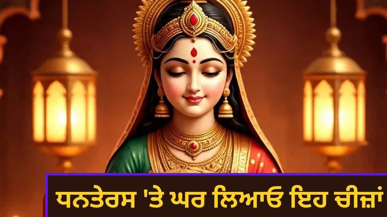 ਧਨਤੇਰਸ ਤੇ ਘਰ ਲਿਆਓ ਇਹ ਚੀਜ਼ਾਂ, ਹੋਵੇਗਾ ਮਾਂ ਲਕਸ਼ਮੀ ਦਾ ਆਗਮਨ
